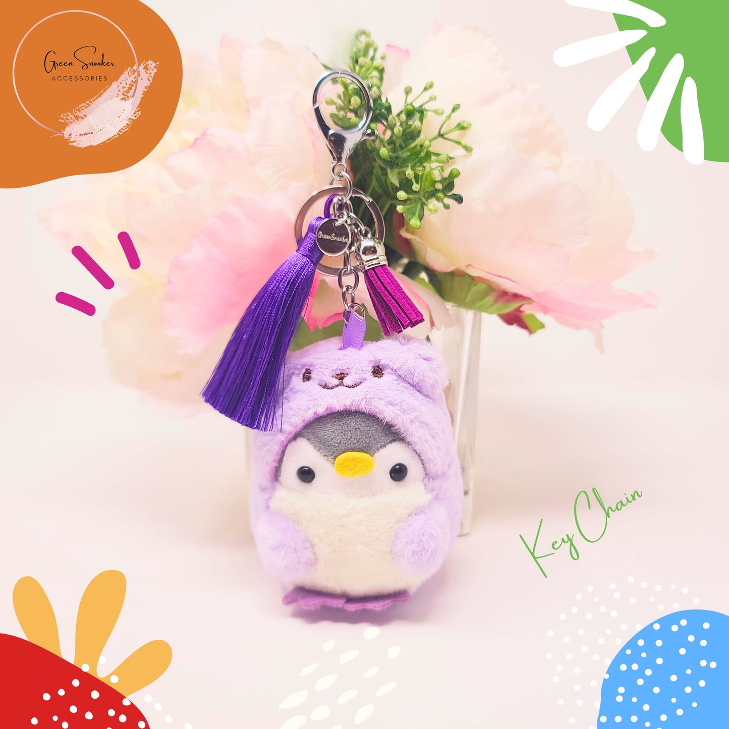 Keychain, Cute Penguin, Bag Pendant