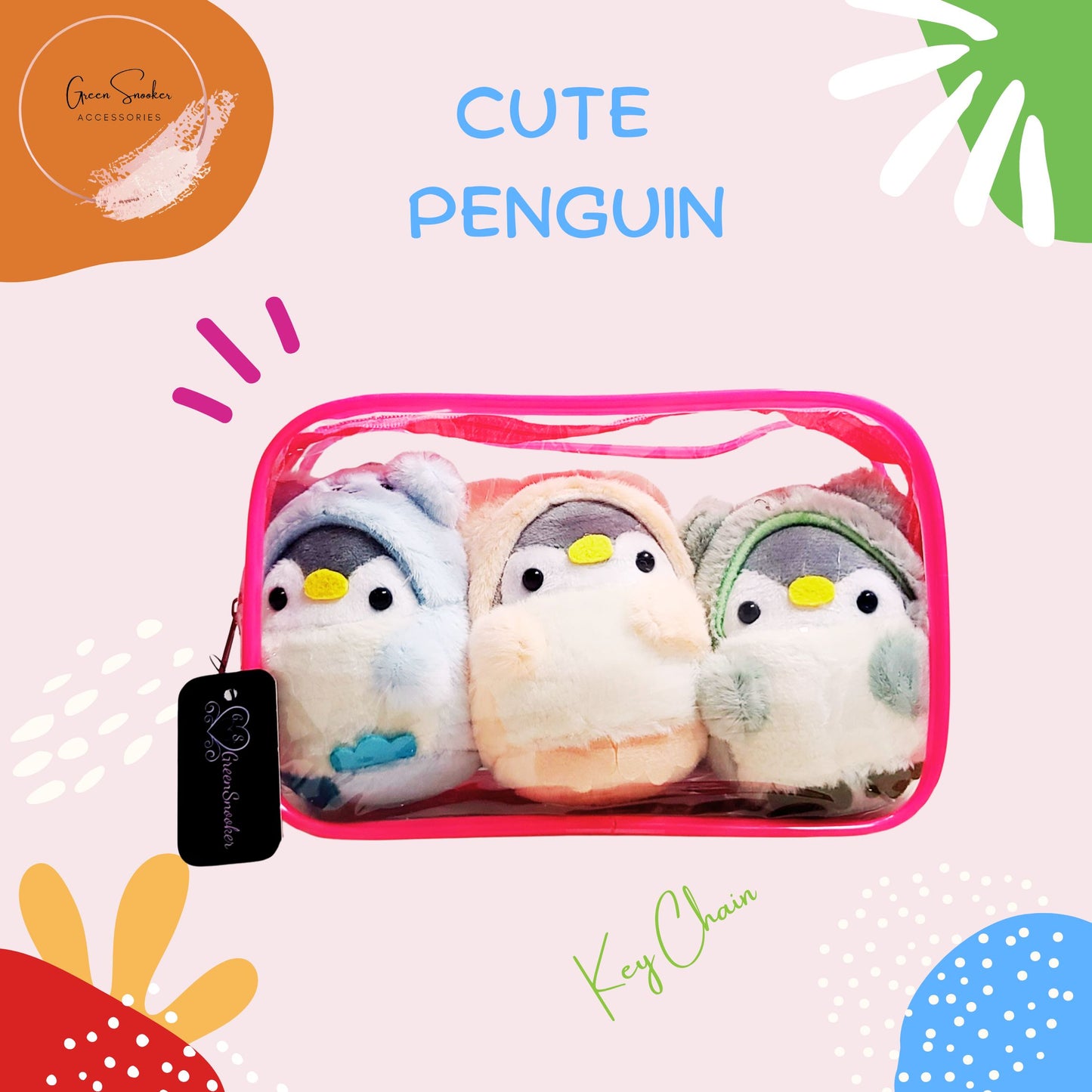 Keychain, Cute Penguin, Bag Pendant