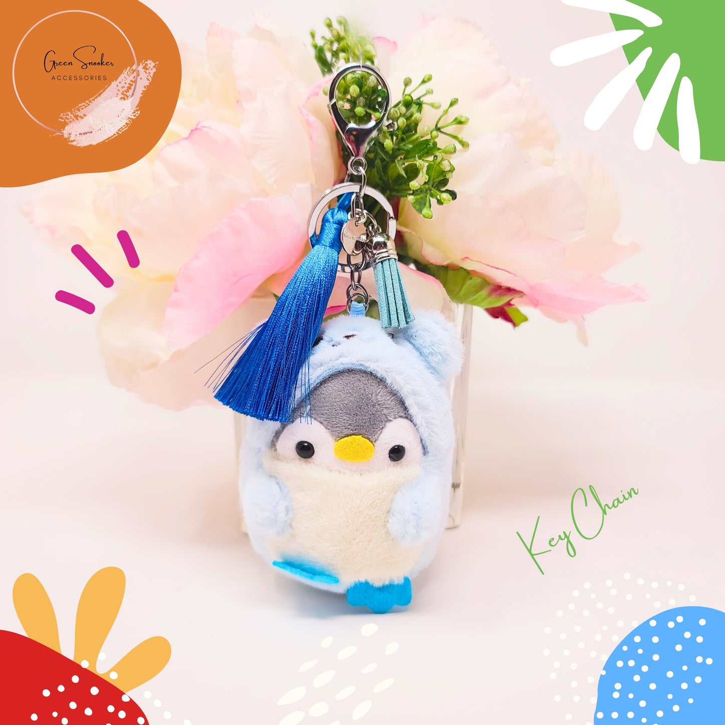 Keychain, Cute Penguin, Bag Pendant