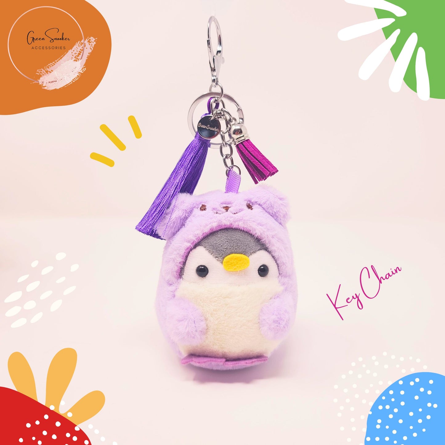 Keychain, Cute Penguin, Bag Pendant