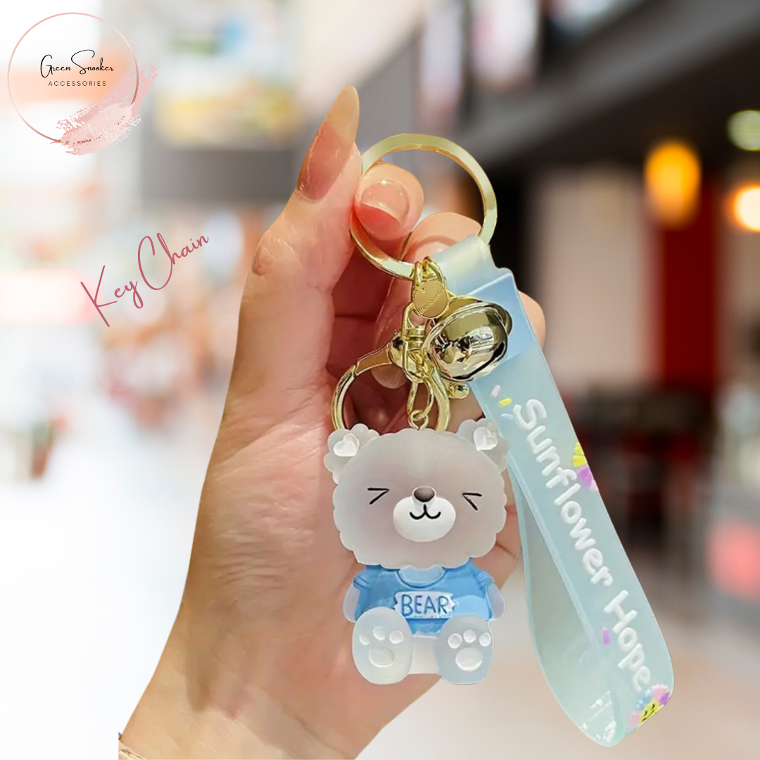 Keychain, Cute Bear, Resin