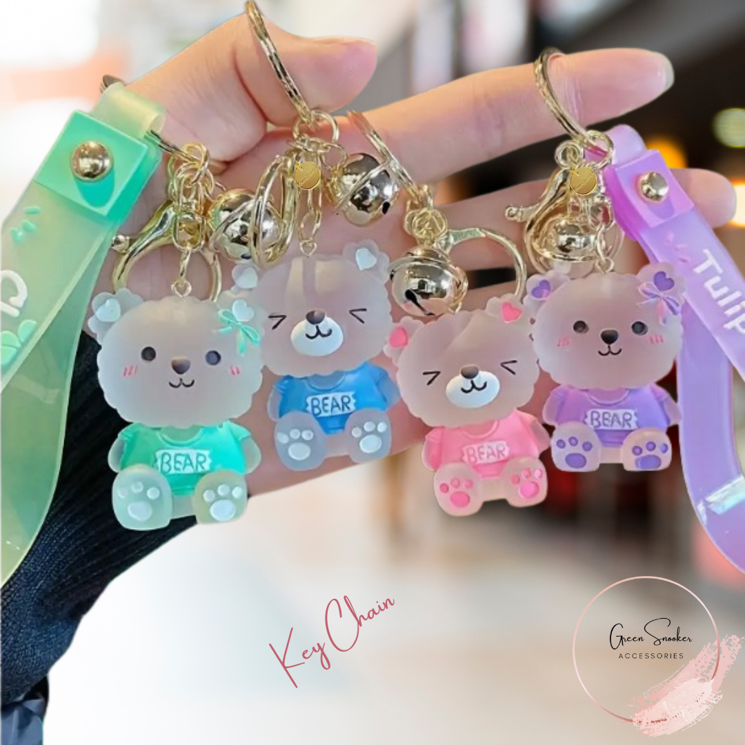 Keychain, Cute Bear, Resin