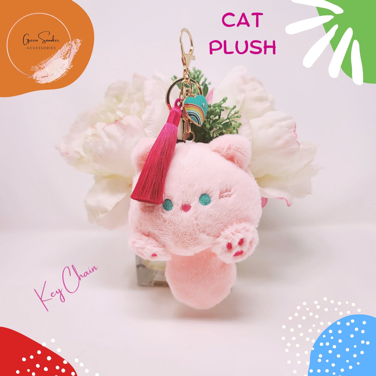 Keychain, Cute Cat Plush, bag pendant