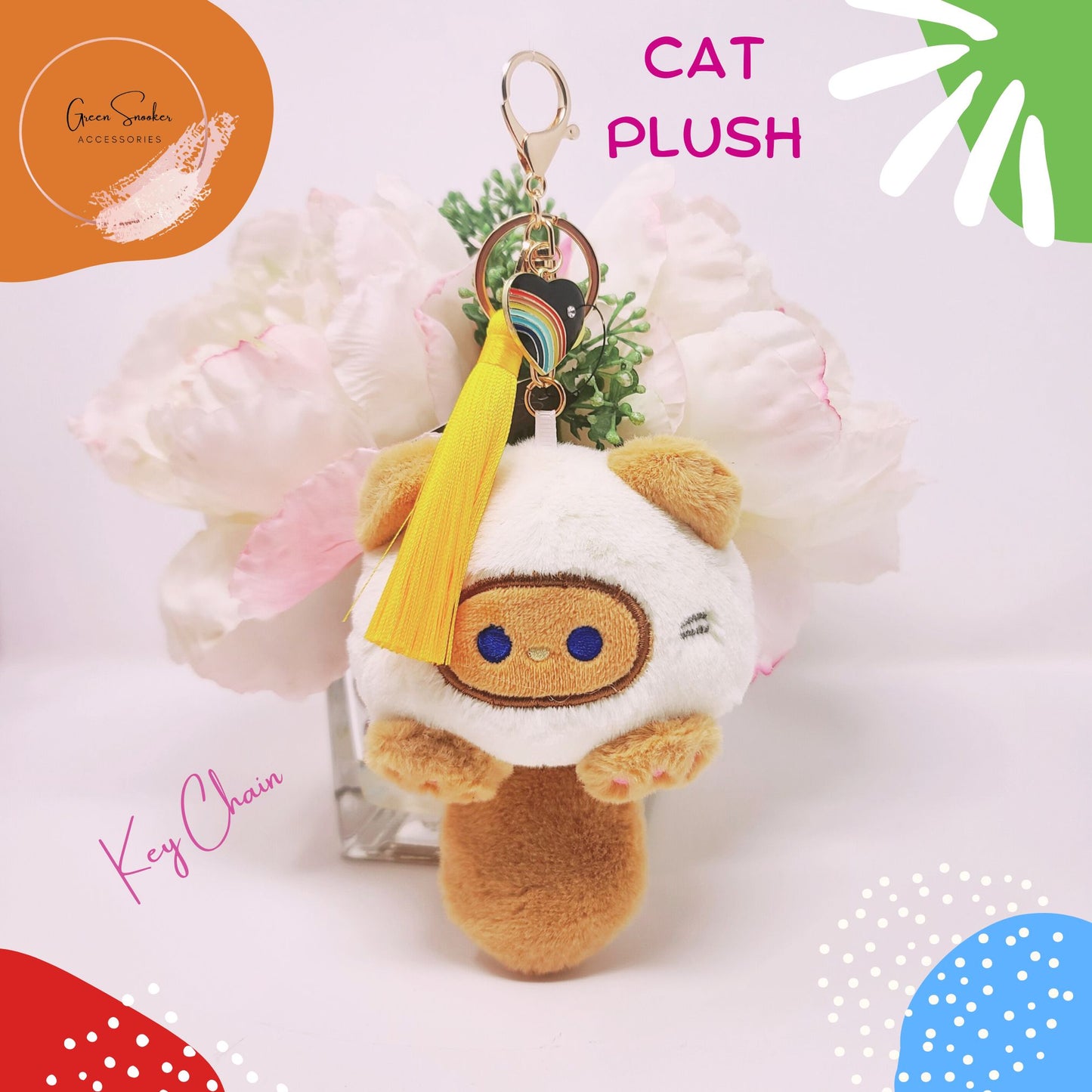 Keychain, Cute Cat Plush, bag pendant