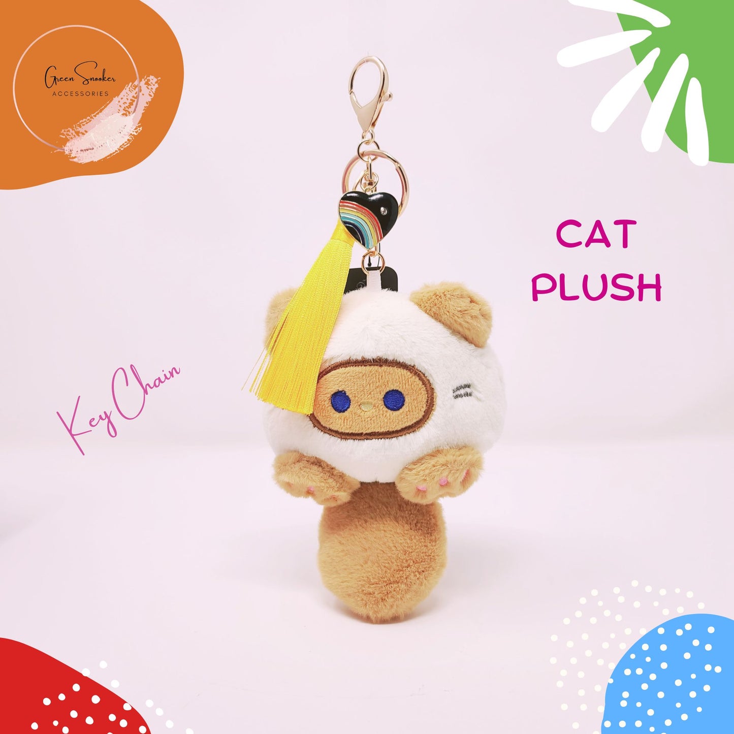 Keychain, Cute Cat Plush, bag pendant