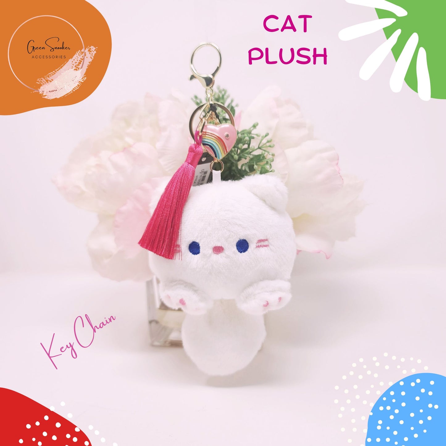 Keychain, Cute Cat Plush, bag pendant