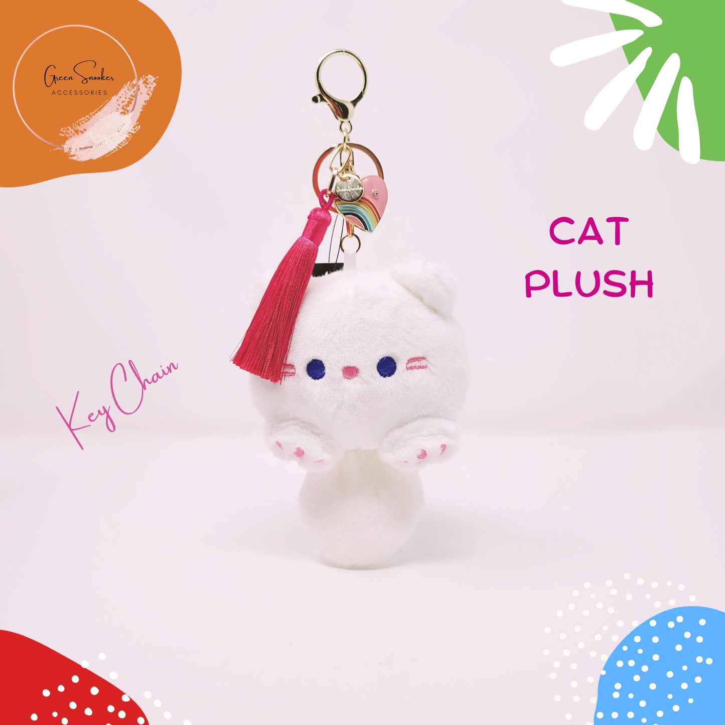 Keychain, Cute Cat Plush, bag pendant