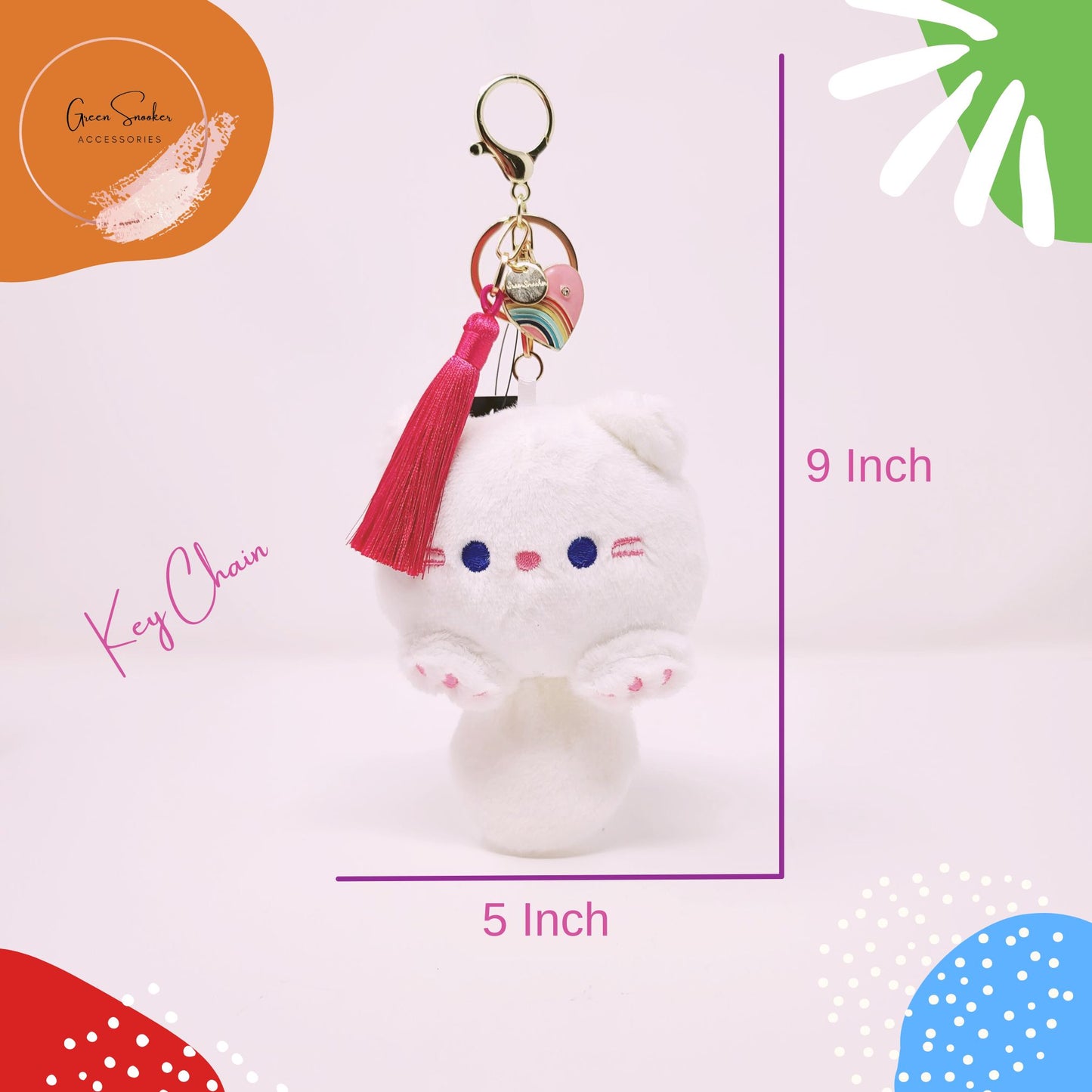 Keychain, Cute Cat Plush, bag pendant