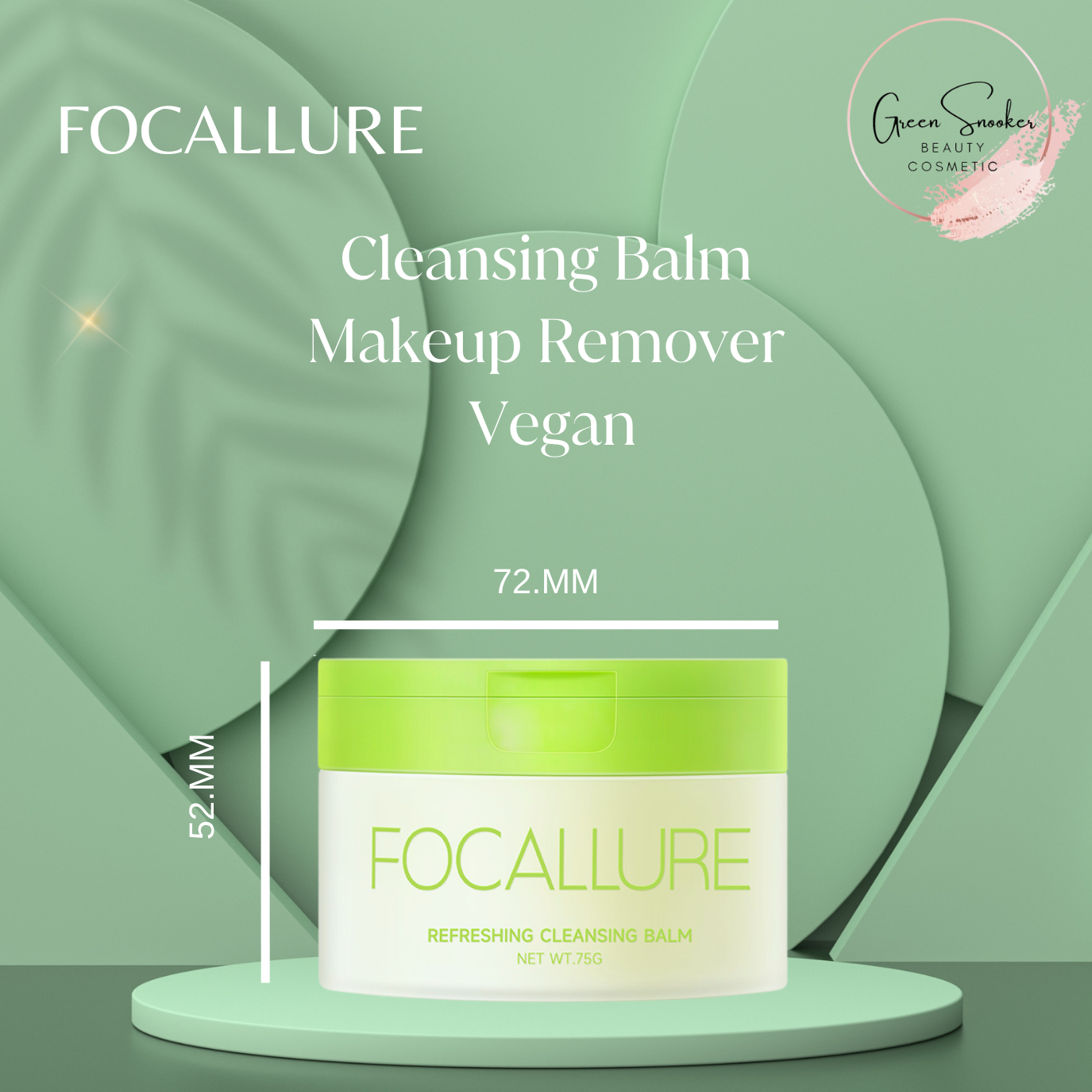 Focallure, Cleansing balm makeup remover, Vegan