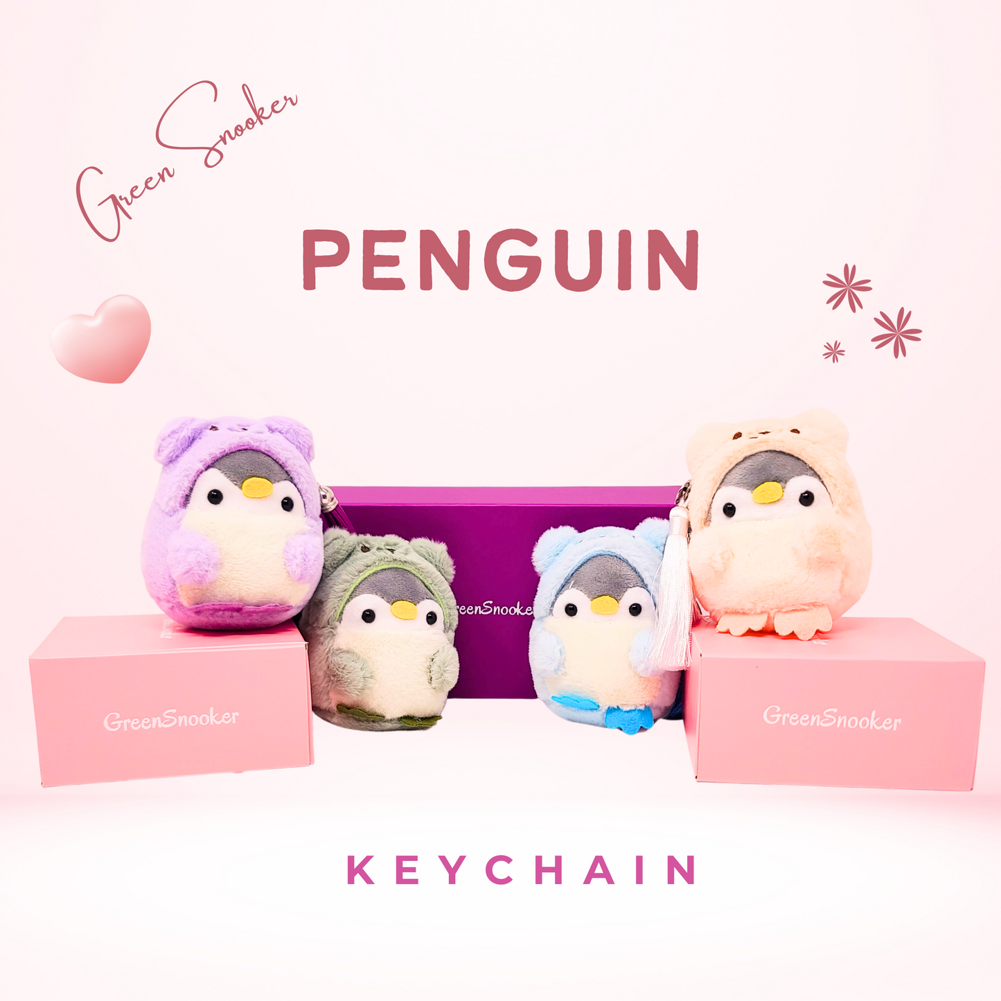Keychain, Cute Penguin, Bag Pendant