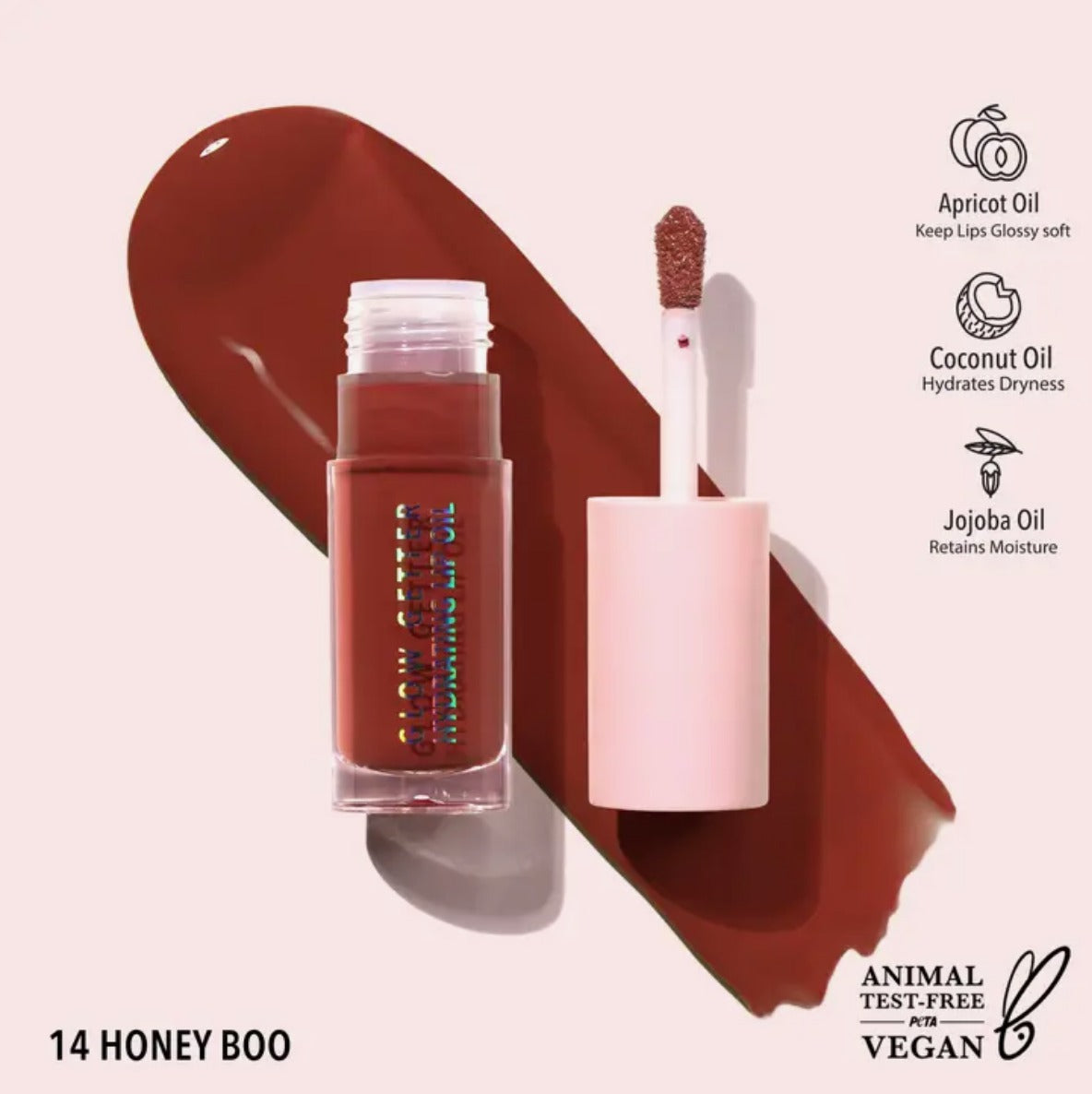 Moira Cosmetics, Glow Getter Hydrating Lip Oil, Vegan, 16 Colors