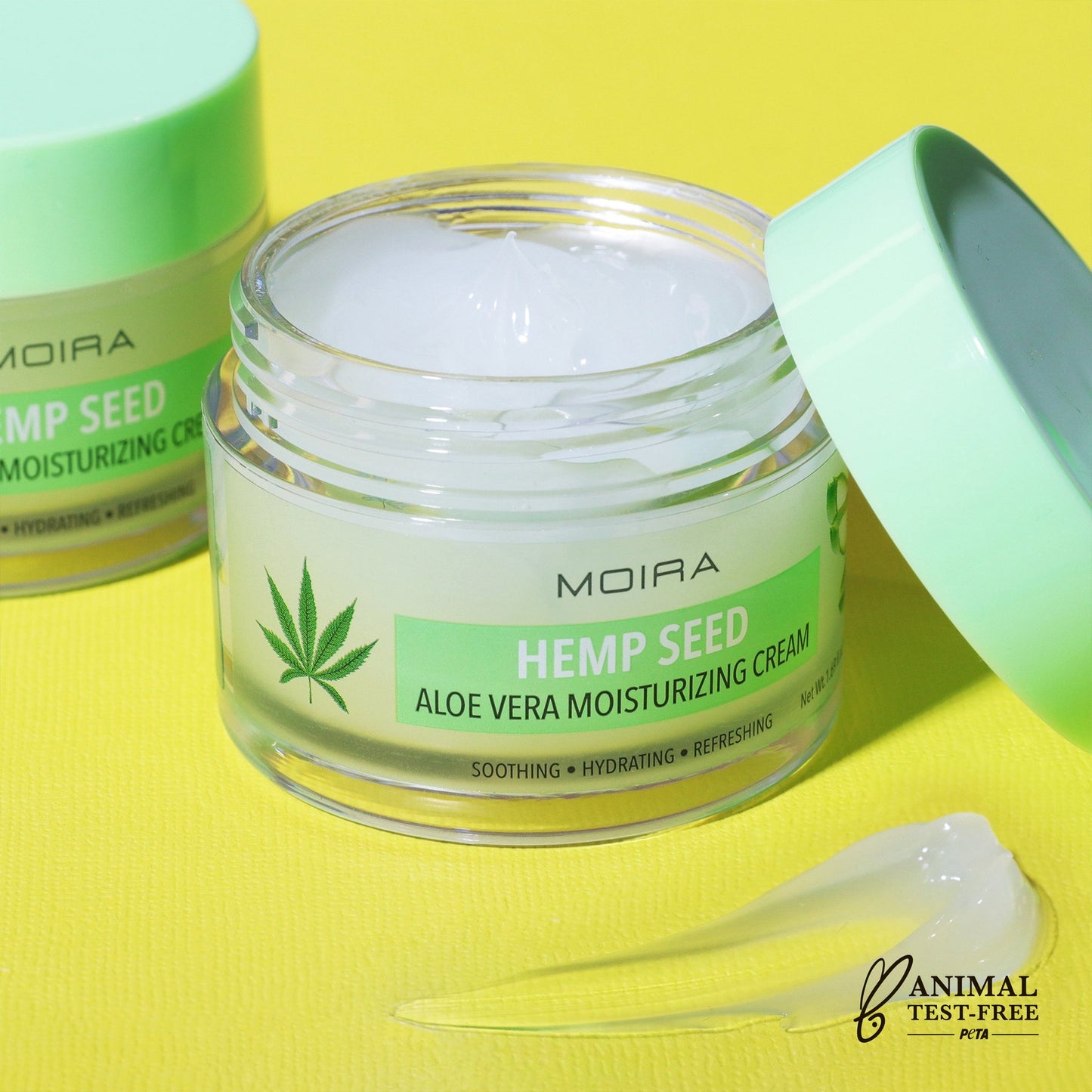 Moira Cosmetics, Hemp Seed Aloe Vera Moisturizing Cream, Korean Cosmetics