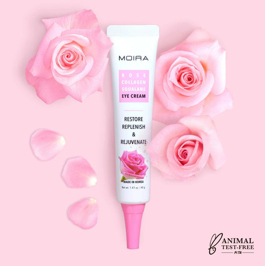 Moira Cosmetics, Rose Collagen Squalane Eye Cream, Korean Cosmetic